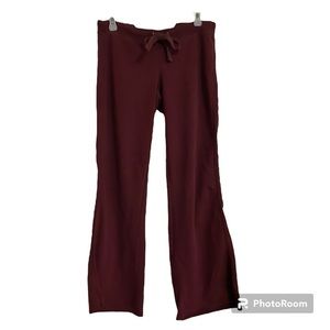 Aeropostale Sweatpants Women’s Medium Maroon Y2K Drawstring Joggers Flare Fall